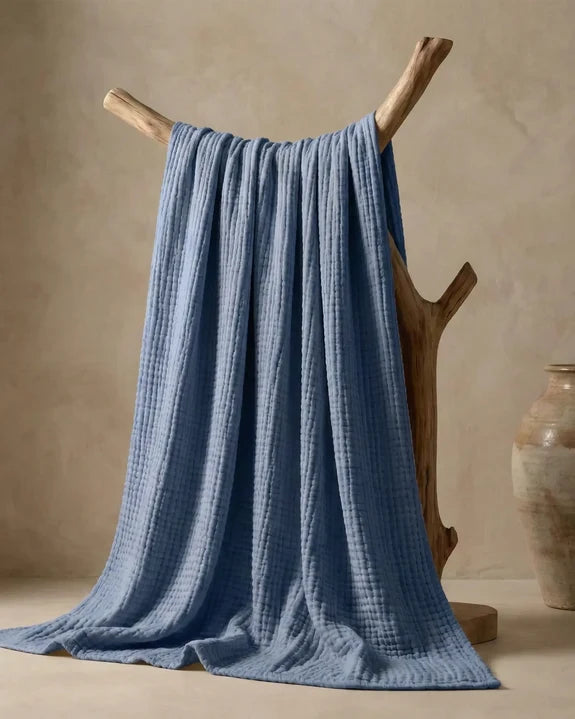 The Lund - 100% Natural Muslin Cotton Blanket