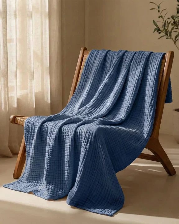 The Lund - 100% Natural Muslin Cotton Blanket