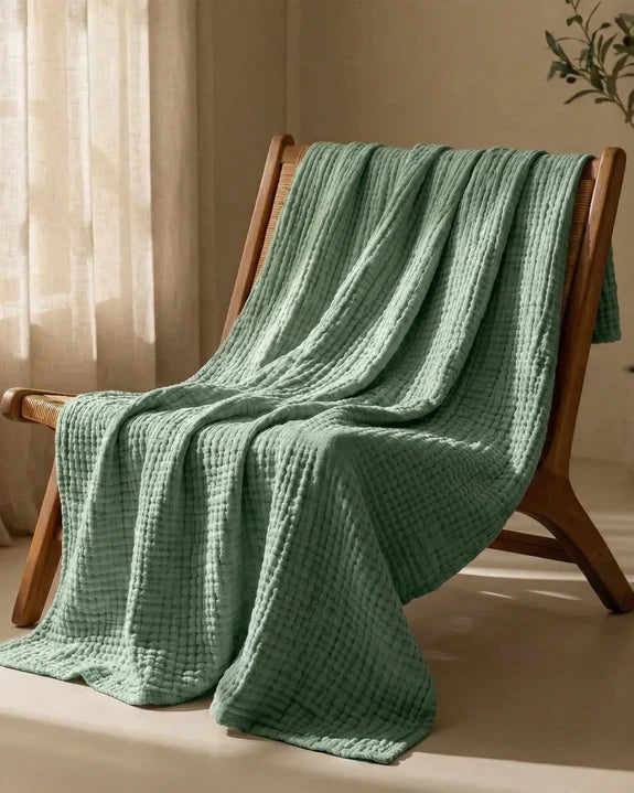 The Lund - 100% Natural Muslin Cotton Blanket