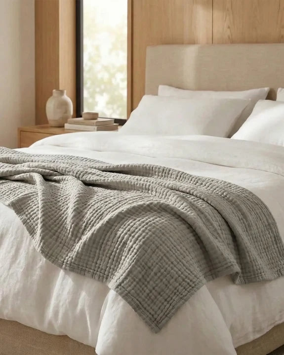 The Lund - 100% Natural Muslin Cotton Blanket