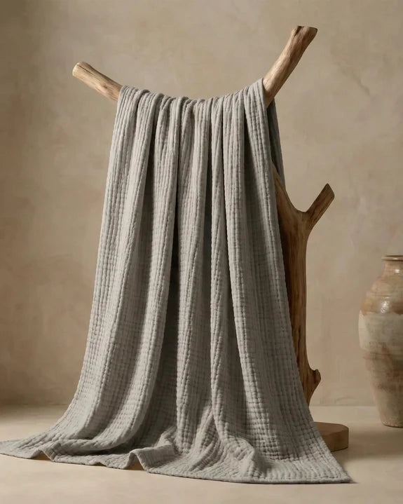 The Lund - 100% Natural Muslin Cotton Blanket