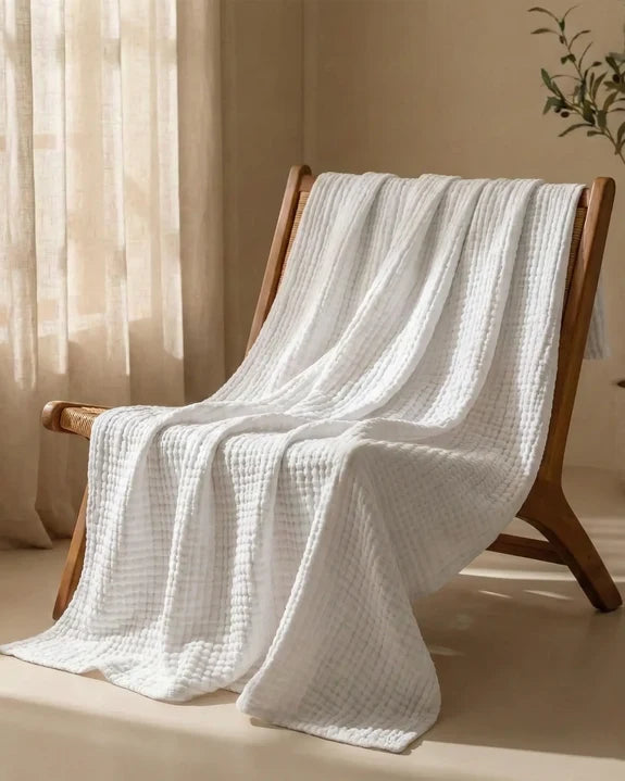 The Lund - 100% Natural Muslin Cotton Blanket