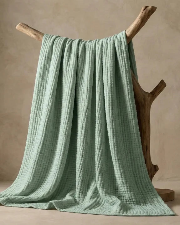 The Lund - 100% Natural Muslin Cotton Blanket