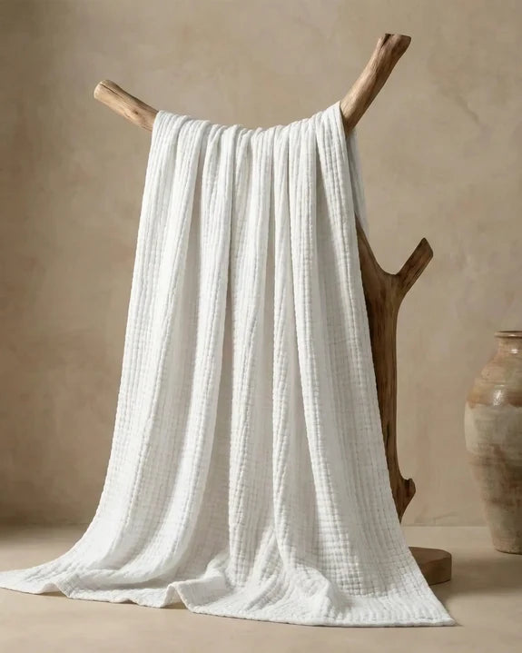 The Lund - 100% Natural Muslin Cotton Blanket